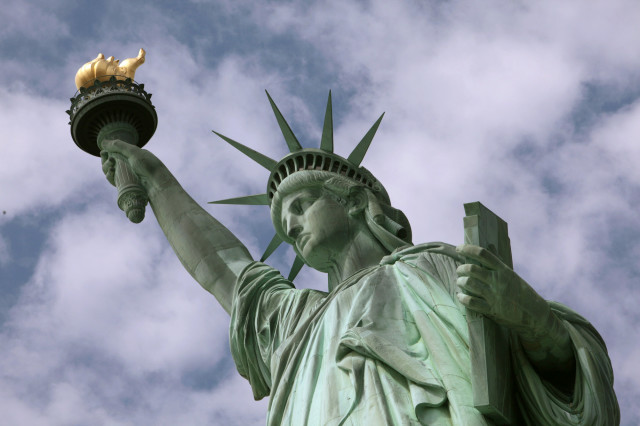 The question of who served as the model for the Statue of Liberty's face and expression remains unanswered. (AP)