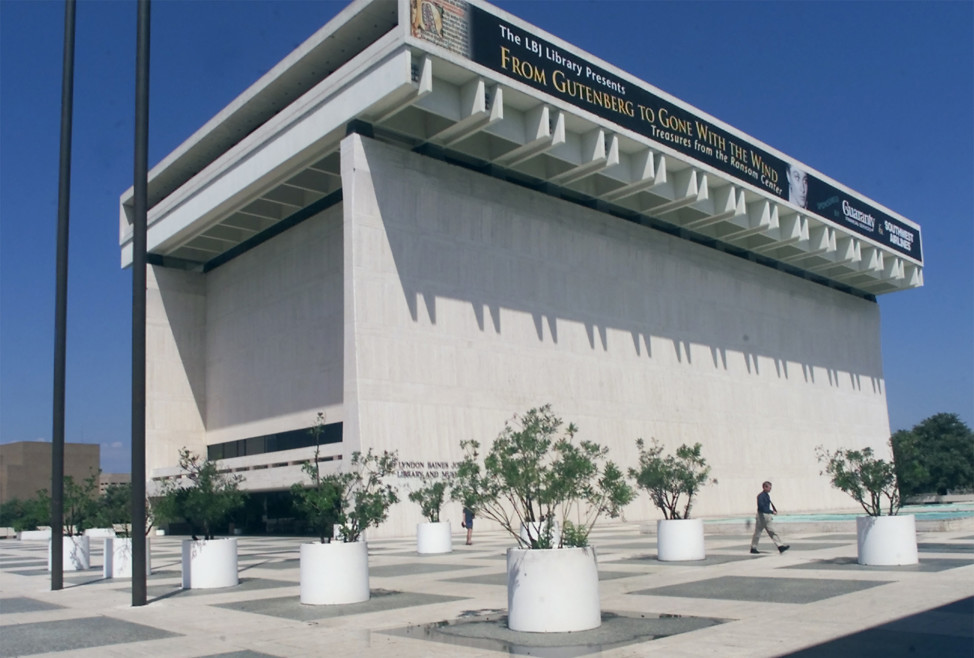 The Lyndon Baines Johnson Library in Austin, Texas, houses 46 million of the former president's papers. (AP Photo)