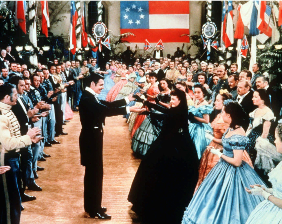 Rhett Butler and Scarlett O'Hara dance in this scene from the movie "Gone With the Wind." (AP Photo/New Line Cinema, File)