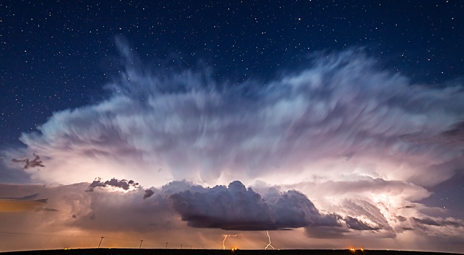 Stars Behind the Storm. First place, “Professional Submission” by Brad Goddard. (Courtesy NOAA)