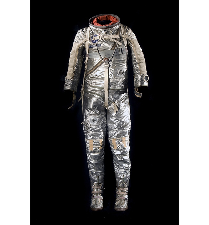 Alan Shepard, one of the original “Mercury 7,” wore this suit on the first flight of an American astronaut in 1961.