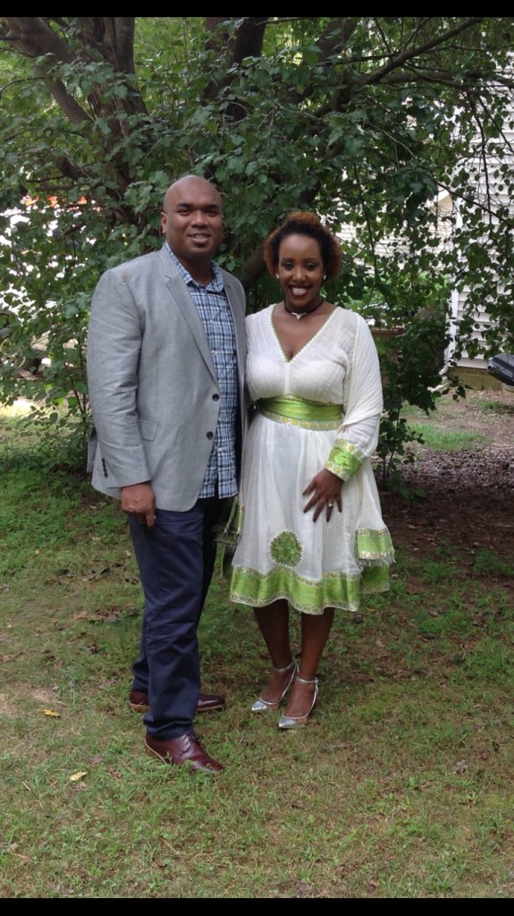 Refugee, and new American citizen, Feven Fessehaye, with her fiancé Rome Smith. (Photo courtesy Feven Fessehaya)