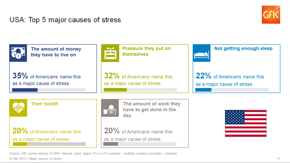 USA - Top 5 Causes of Stress