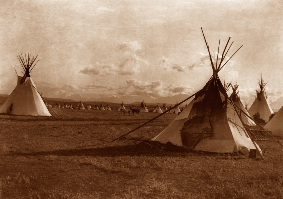 Piegan Encampment, 1900, Great Plains (Photo by Edward S. Curtis, courtesy DelMonico Books • Prestel) 