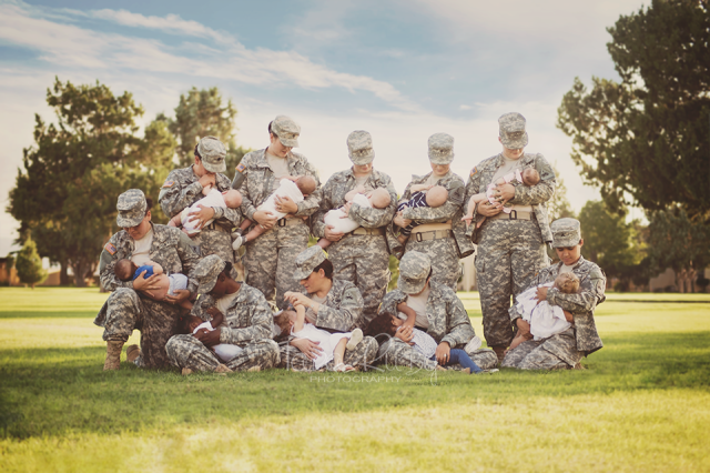 Tara-Ruby-Soldiers-in-Uniform-Breastfeeding
