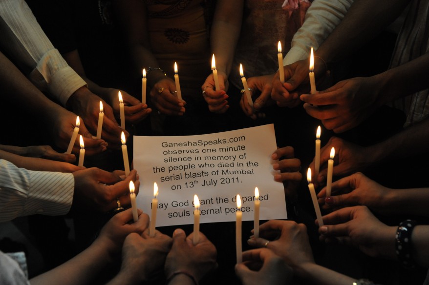 "India Attack Candle-light Vigil"
