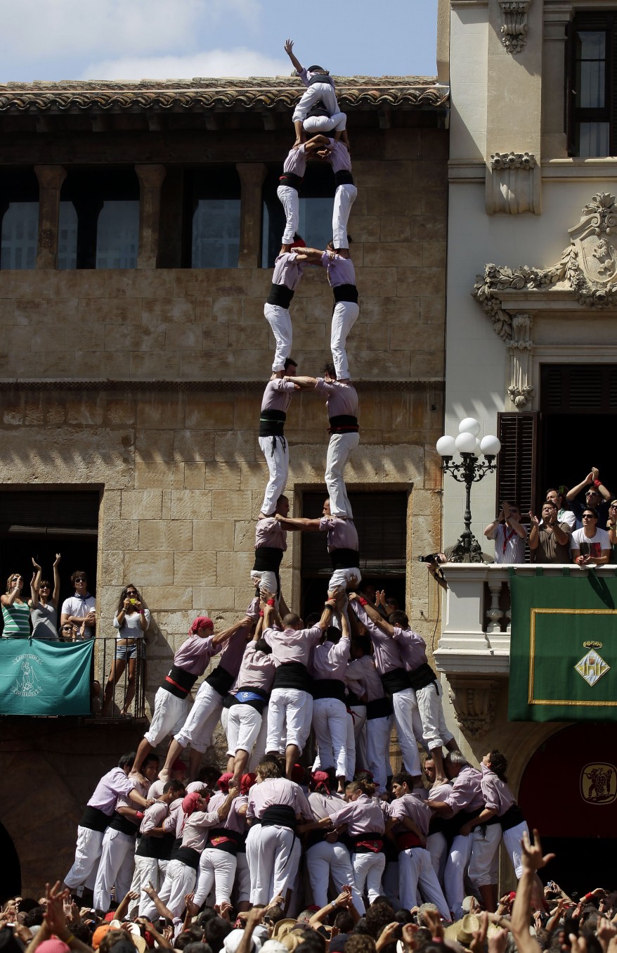 "Spain Human Tower"