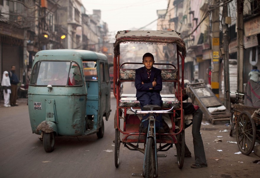 Delhi India Rickshaw