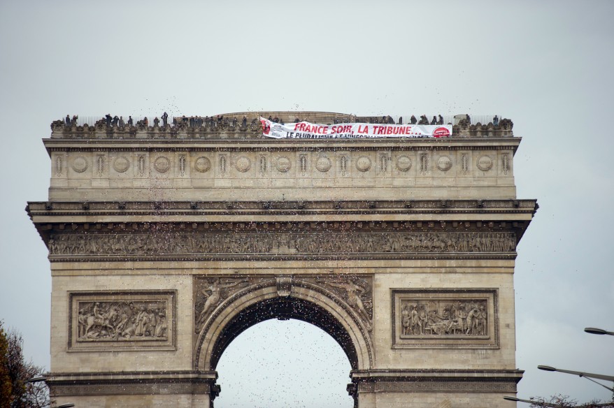 Paris Newspaper Protest