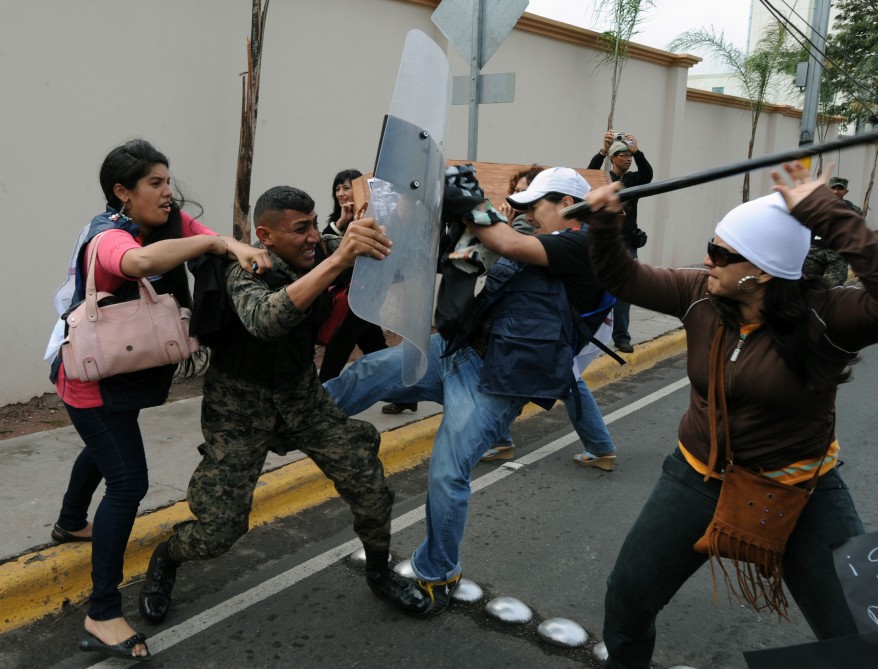 "Honduras Jurnalists Murder Protest"