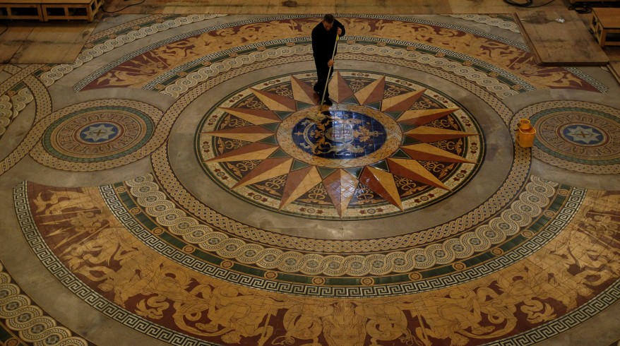 "Liverpool Minton Tiled Floor"