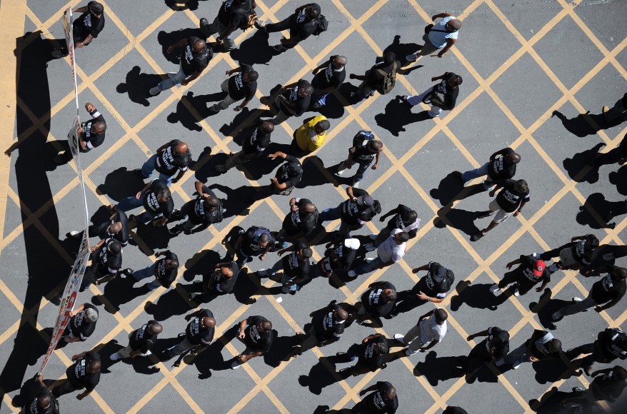 "Brazil Security Guards Strike"