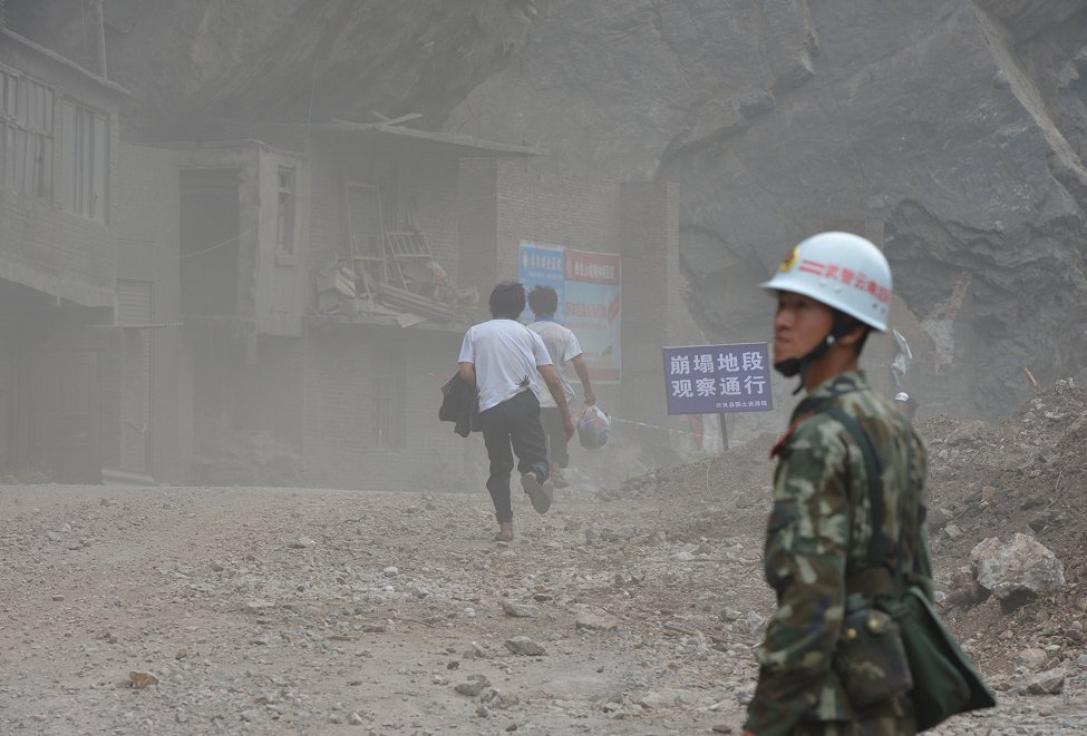 China Quake Landslide