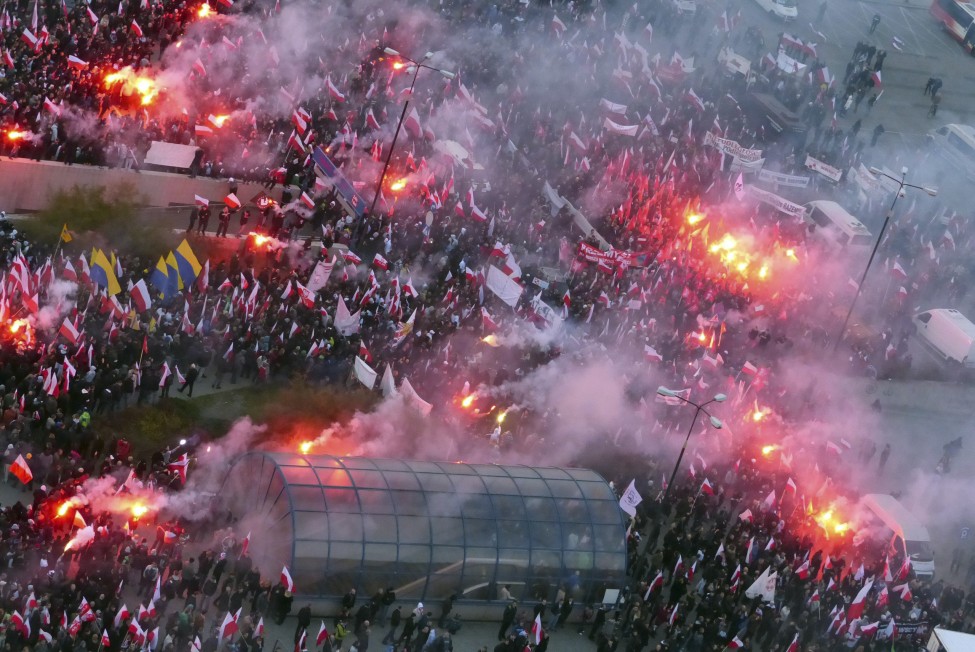 Poland National Holiday Protest