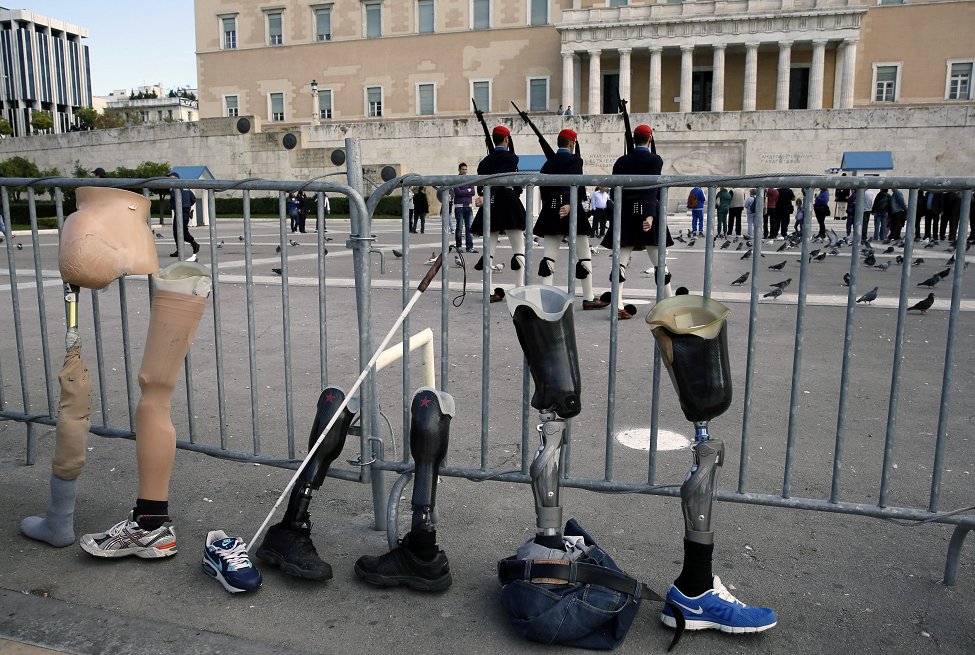 Greece Protest Disabilities