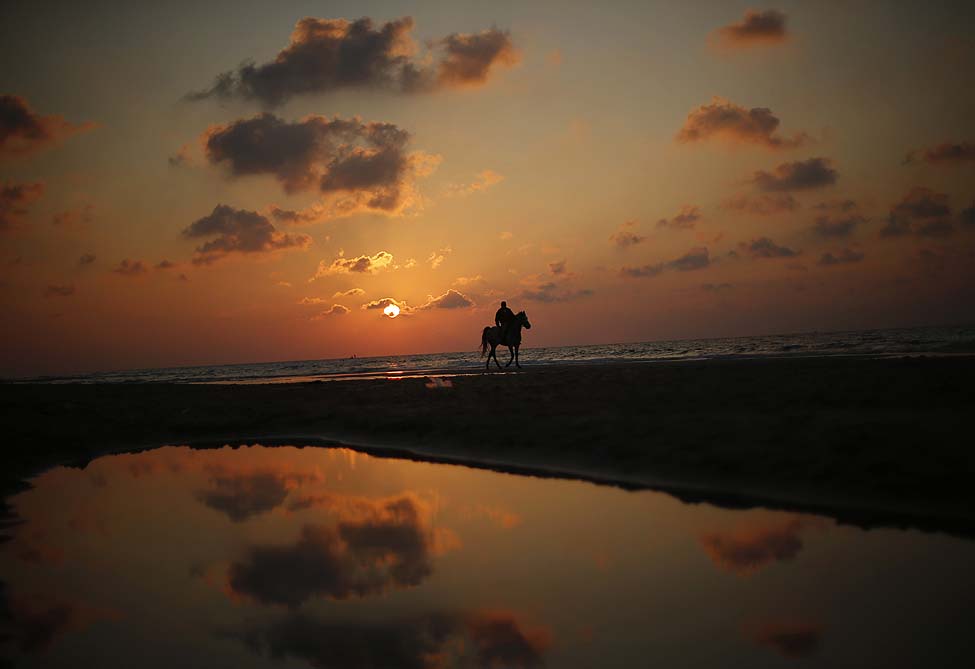 Gaza Beach Sunset 