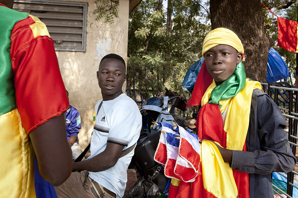 Mali French Flags