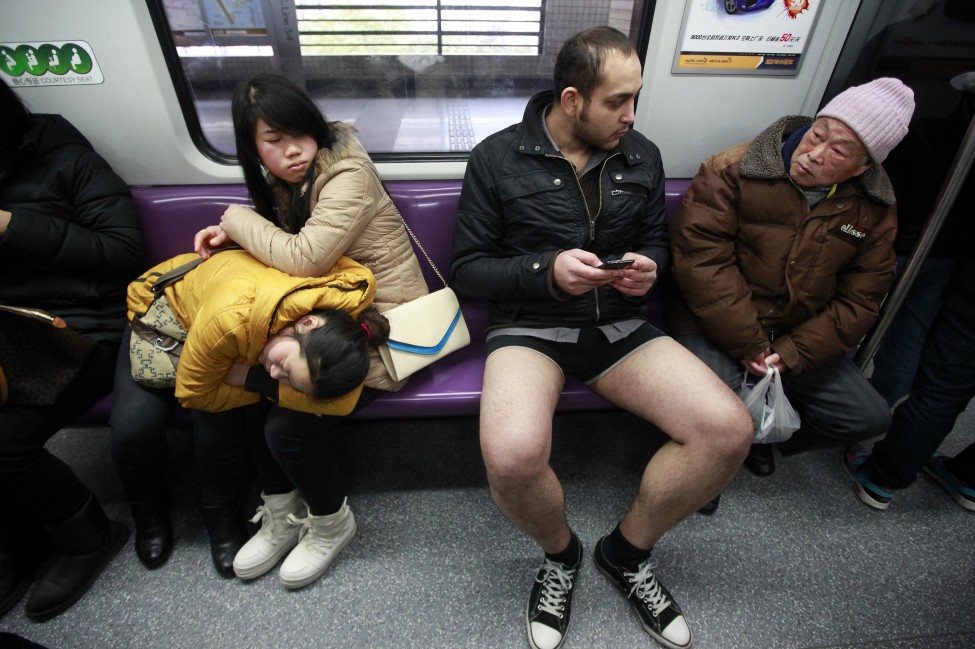 China No Pants Subway Ride