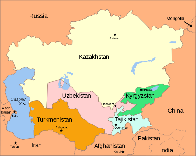 Central Asia Map Quiz 28