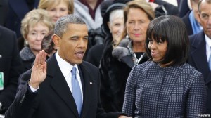 Барак Обама произносит клятву. Вашингтон, округ Колумбия. 21 января 2013 года