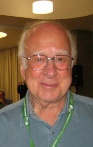 Peter Higgs is best known for his theory explaining the origin of mass of elementary particles in general and the Higgs Boson in particular. (Photo: Gert-Martin Greuel via Wikipedia Commons)