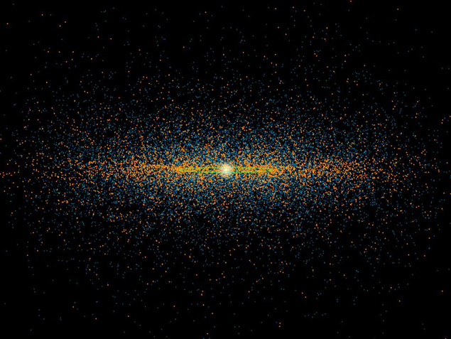 New results from NASA's NEOWISE survey find that more potentially hazardous asteroids, or PHAs, are closely aligned with the plane of our solar system than previous models suggested. (Image: NASA/JPL-Caltech)