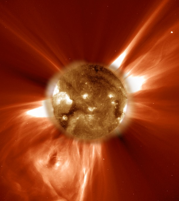 Image of a Coronal Mass Ejection from our Sun (Photo: SOHO Consortium, ESA, NASA)
