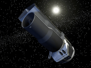 Artist conception of NASA's Spitzer Space Telescope (NASA/JPL)