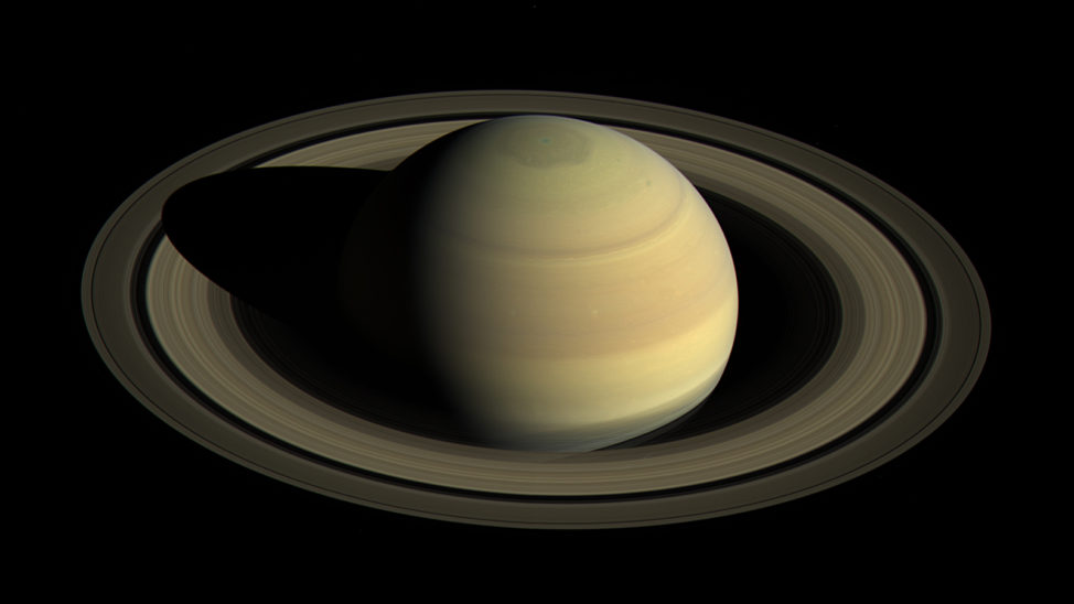 This image shows Saturn's northern hemisphere in 2016, as that part of the planet nears its northern hemisphere summer solstice in May 2017. (NASA/JPL-Caltech/Space Science Institute)