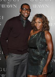 LeBron James and Serena Williams. Photo: AP