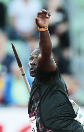 Yego gets ready to throw at the IAAF Diamond League meet in Oslo, Norway. Photo: Reuters