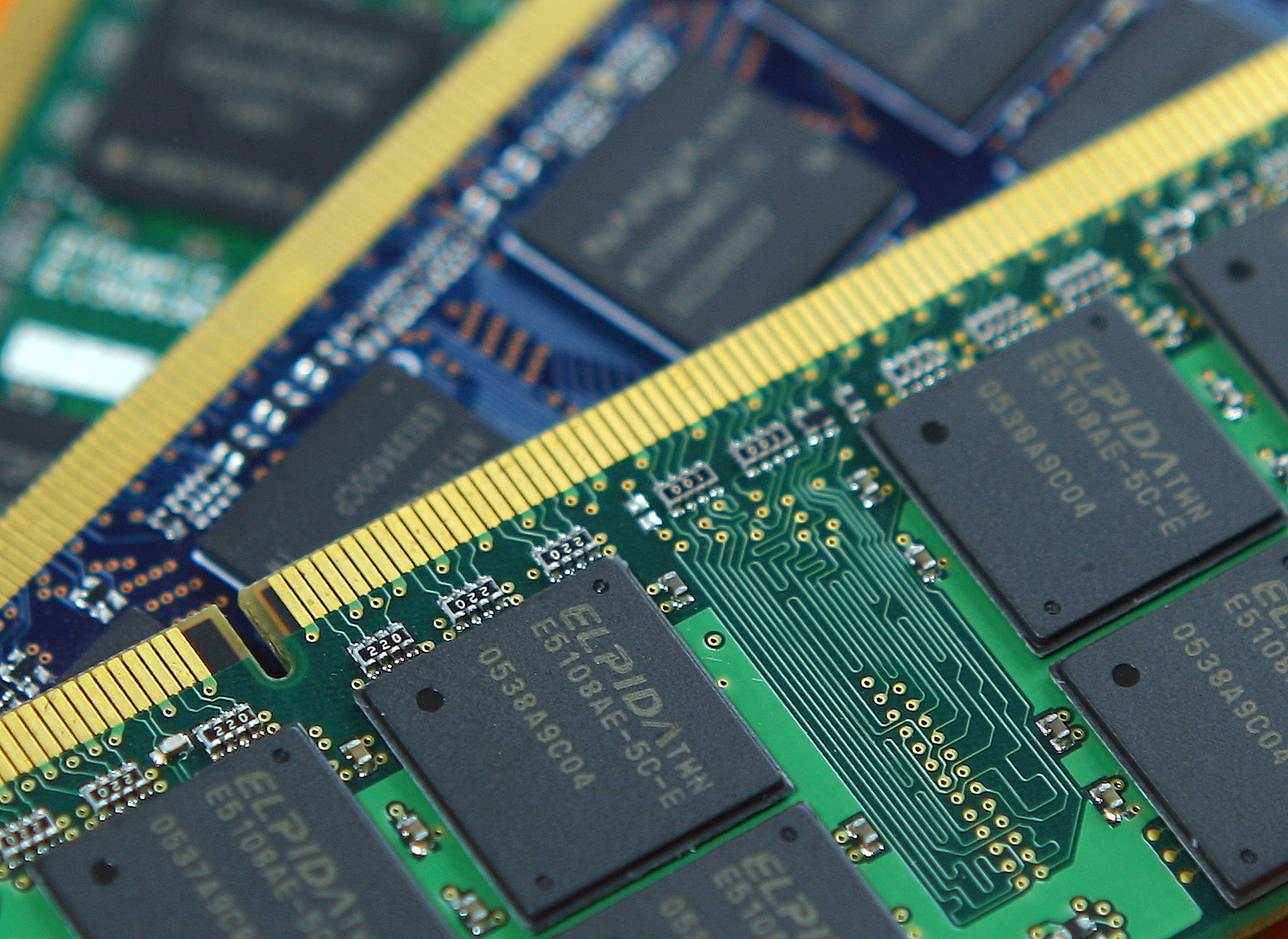 FILE - DRAM memory chips are pictured in Taiwan. (Reuters)