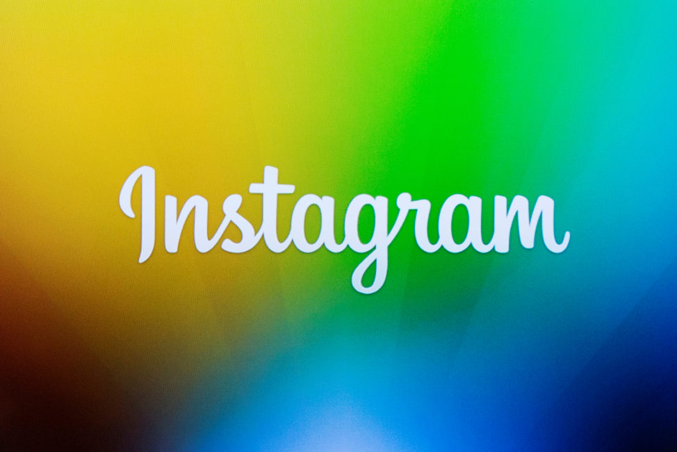 FILE - A screen displays the Instagram logo during a presentation in New York. (Reuters)
