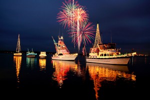 Colorfully decorating and then parading fishing boats at Christmastime is an Acadadiana tradition. (www.VisitLakeCharles.org)