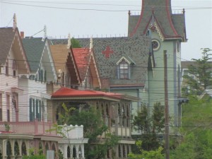 A splendid row of ornate Cape May Victorians.  (Patricia Wedding)