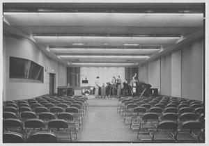 Radio was once so flush with cash that many big-city stations had their own halls to which the public was invited for public concerts.  (Library of Congress)