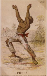 This Henry Louis Stephens lithograph says it all when it comes to the euphoria felt by freed slaves.  Often, the feeling didn’t last long, as many slaves were left to fend in a region nominally controlled by occupying Federal troops but occupied by defeated and bitterly hostile southern whites.  (Library of Congress)