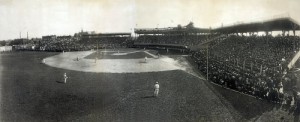 There were not yet radio accounts of the action when this Chicago White Sox game was played in 1912.  (Library of Congress)