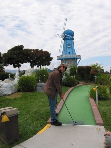 Another putt, another dratted windmill!  (vomsorb, Flickr Creative Commons)