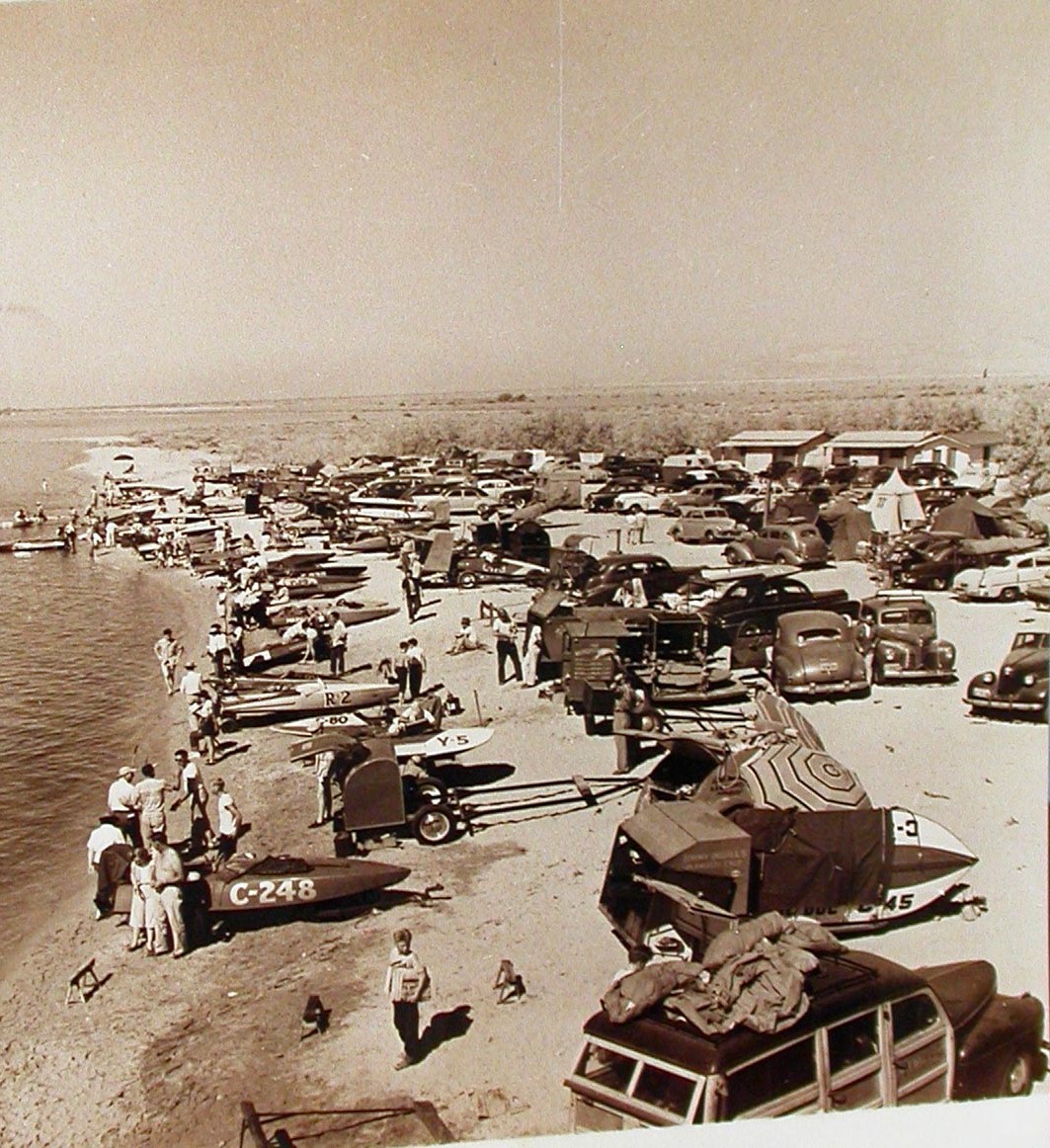 As you can see, the Salton Sea once had plenty of racing-boat action.  (Courtesy, Salton Sea History Museum)