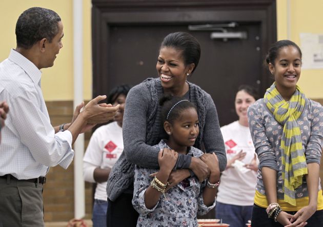 Barack Obama, Michelle Obama, Sasha Obama, Malia Obama