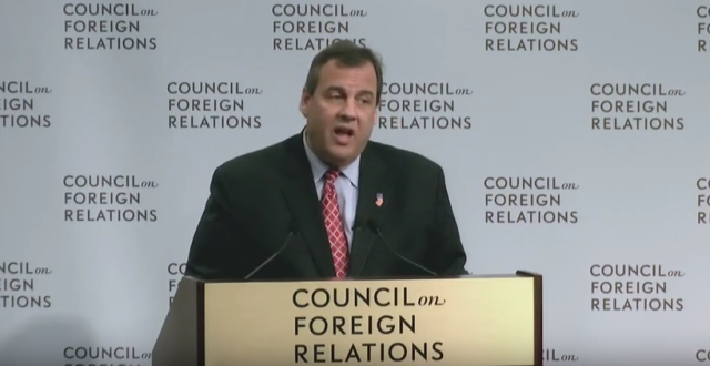 Republican presidential candidate Gov. Chris Christie (NJ) delivers a speech and takes questions on national security and foreign policy at the Council on Foreign Relations in Washington, DC November 24, 2015 (CFR) 