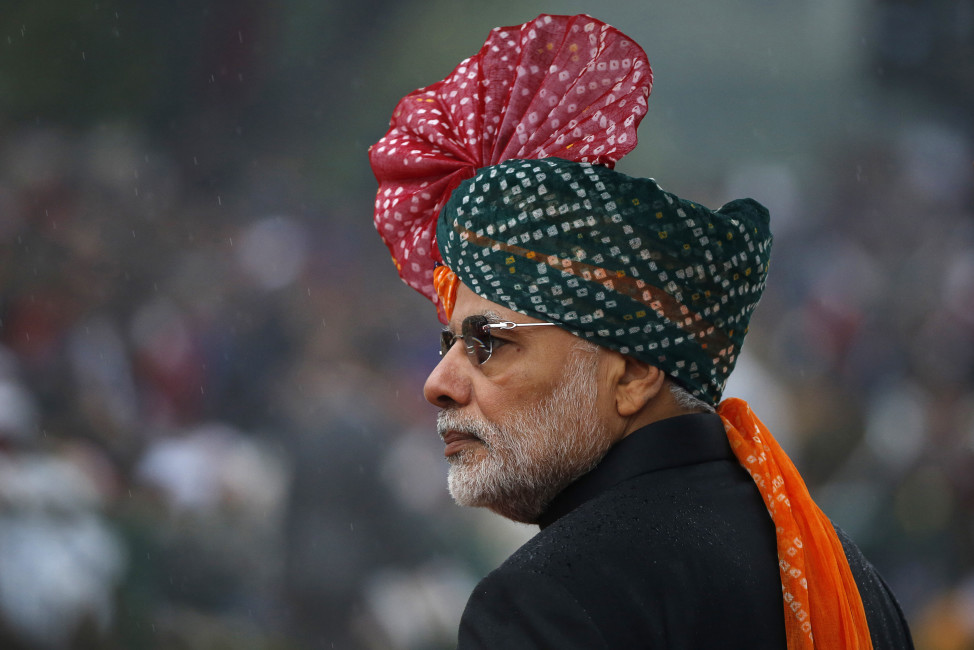India's Prime Minister Narendra Modi attends India's Republic Day parade in New Delhi on Jan. 26, 2015. (Rteuters)