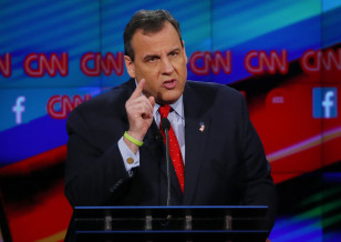 Republican presidential candidate New Jersey Governor Chris Christie speaks during the Republican presidential debate in Las Vegas on Dec. 15, 2015. (Reuters)