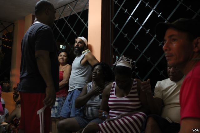 Berta Soler (center), leader of The Ladies in White, a Cuban opposition group, prior to her detention by Cuban authorities on March 20, 2016, hours before President Barack Obama arrived in Havana. 