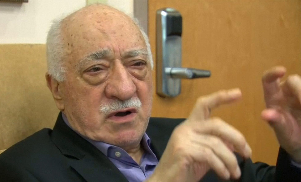U.S.-based cleric Fethullah Gulen, whose followers Turkey blames for a failed coup, is shown in still image taken from video, speaks to journalists at his home in Saylorsburg, Pennsylvania July 16, 2016. Gulen said democracy cannot be achieved through military action.  (Reuters)