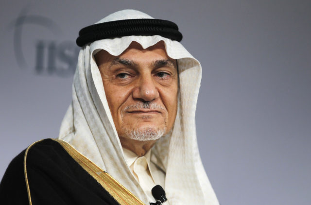 FILE - Former Head of Saudi intelligence Prince Turki Al Faisal Al Saud attends a close session meeting at the IISS Regional Security Summit in Manama, Bahrain December 8, 2013. ( REUTERS)