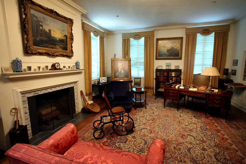 The original personal study of President Franklin D. Roosevelt stands intact at the Franklin D. Roosevelt Presidential Library and Museum, Nov. 2, 2009, in Hyde Park, New York. (AP Photo)