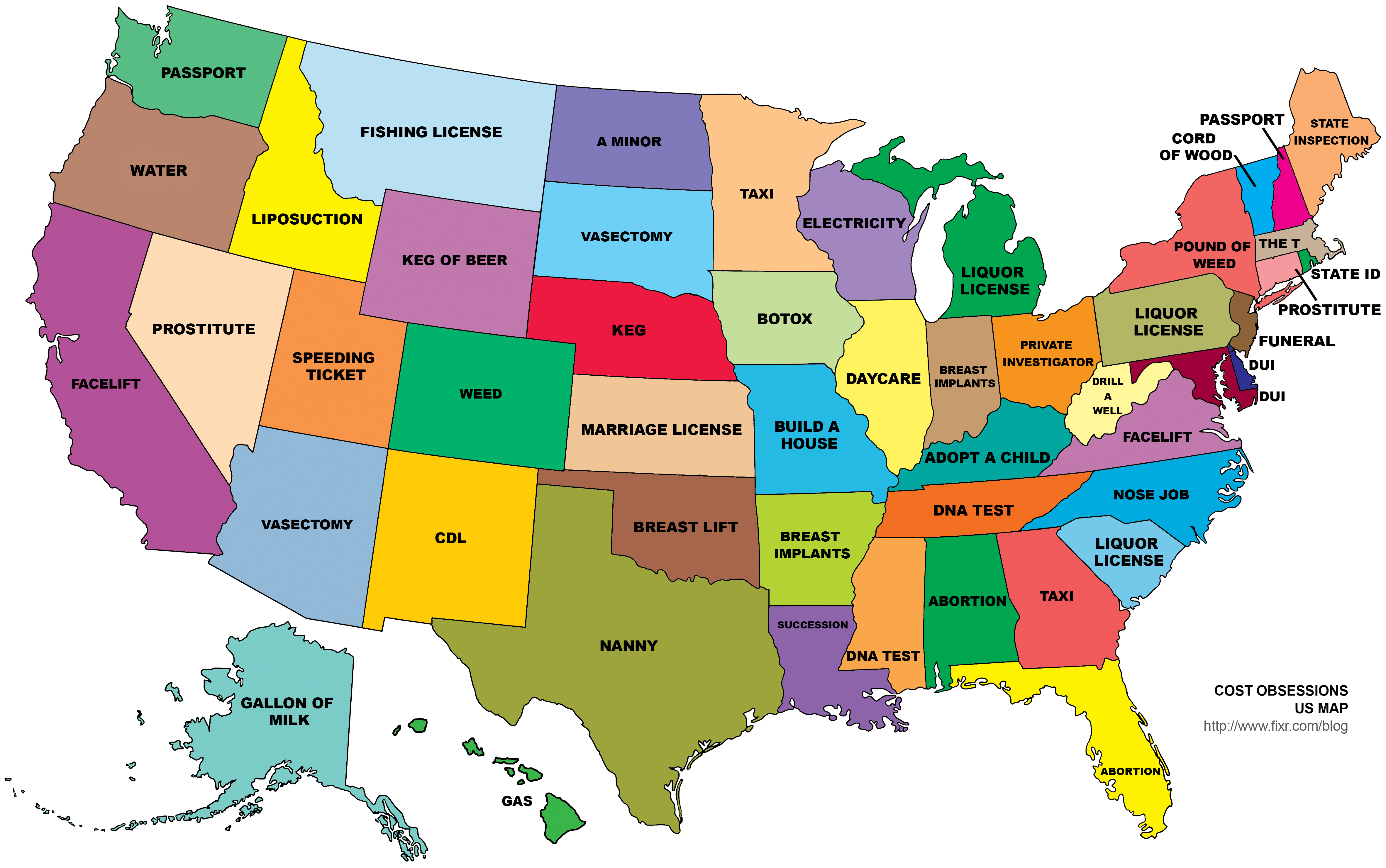 Weird Costs People Search Online in Each US State – All About America