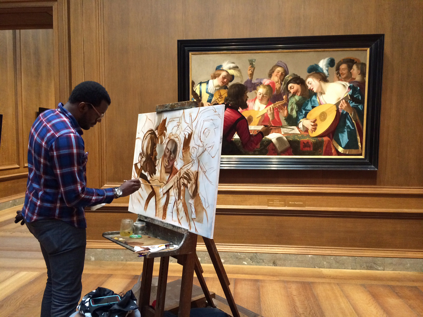 Copyists have all levels of art training. David Ibata, an artist who teaches art classes, attended the Corcoran School of the Arts and the New York Academy of Art. 